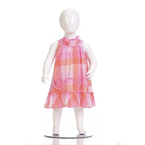 Dress - Petit Lem - White/Light Pink/Orange (81K133027B)